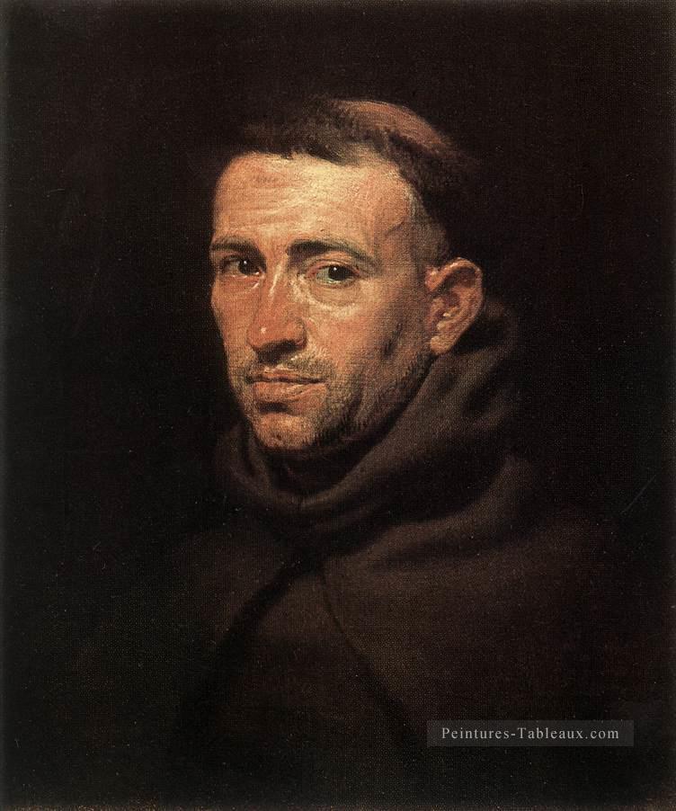 Tête d’un frère franciscain baroque Peter Paul Rubens Peintures à l'huile